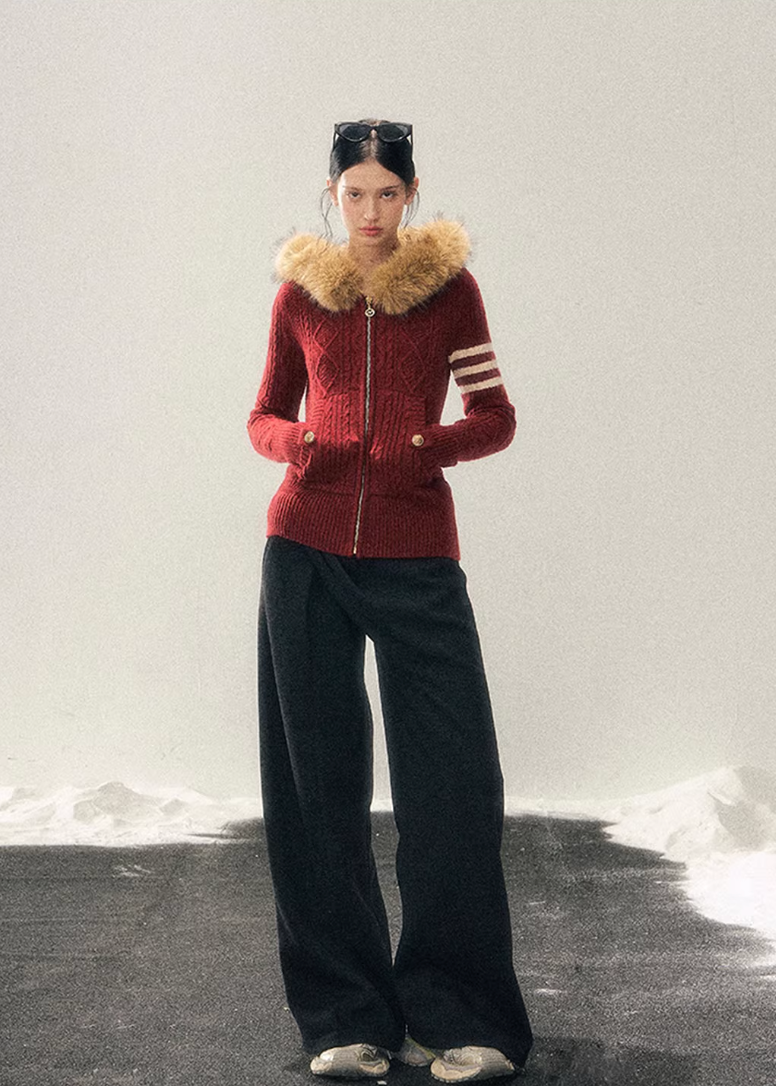 AOMALM winter pants, Korean fleece trousers women, wide-leg winter pants, belted fleece pants, Korean style winter trousers, soft fleece pants women, high waist wide pants, cozy winter bottoms, feminine wide-leg pants, Korean aesthetic clothing, winter casual trousers, relaxed fit winter pants, minimalist winter wear, soft drape trousers women, warm fleece pants