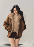 AOMALM winter jacket, plush padded coat women, Hepburn style winter jacket, butterfly trench coat, Korean feminine winter coat, padded plush jacket women, soft winter outerwear, elegant winter coat women, vintage inspired winter jacket, Korean aesthetic outerwear, cozy winter jacket, feminine padded coat, winter trench style jacket, warm plush coat women