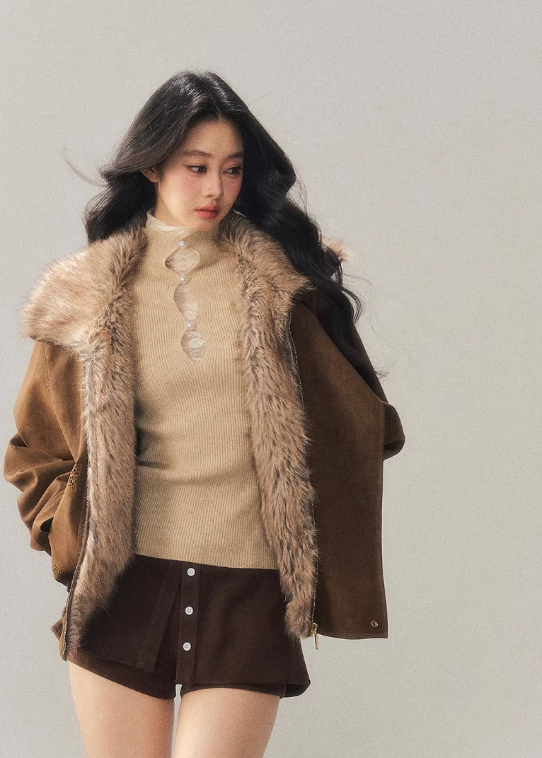 AOMALM winter jacket, plush padded coat women, Hepburn style winter jacket, butterfly trench coat, Korean feminine winter coat, padded plush jacket women, soft winter outerwear, elegant winter coat women, vintage inspired winter jacket, Korean aesthetic outerwear, cozy winter jacket, feminine padded coat, winter trench style jacket, warm plush coat women