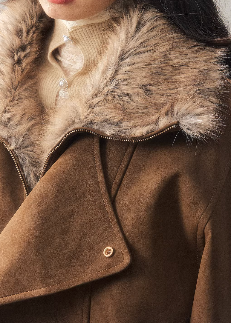 AOMALM winter jacket, plush padded coat women, Hepburn style winter jacket, butterfly trench coat, Korean feminine winter coat, padded plush jacket women, soft winter outerwear, elegant winter coat women, vintage inspired winter jacket, Korean aesthetic outerwear, cozy winter jacket, feminine padded coat, winter trench style jacket, warm plush coat women