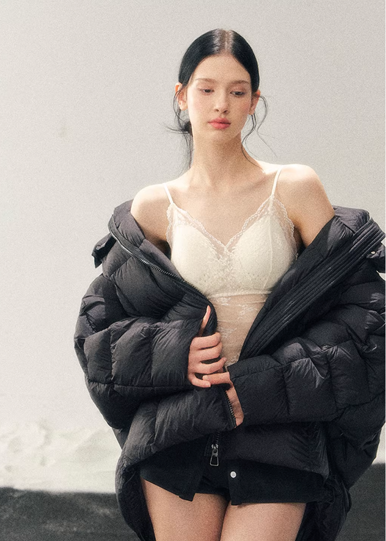 AOMALM down jacket, white duck down jacket women, bread puffer jacket, Korean winter down coat, thickened winter jacket women, warm puffer jacket, oversized down jacket women, soft feminine winter coat, winter down outerwear, Korean aesthetic puffer, cozy winter jacket women, lightweight down coat, high collar down jacket, snow winter jacket