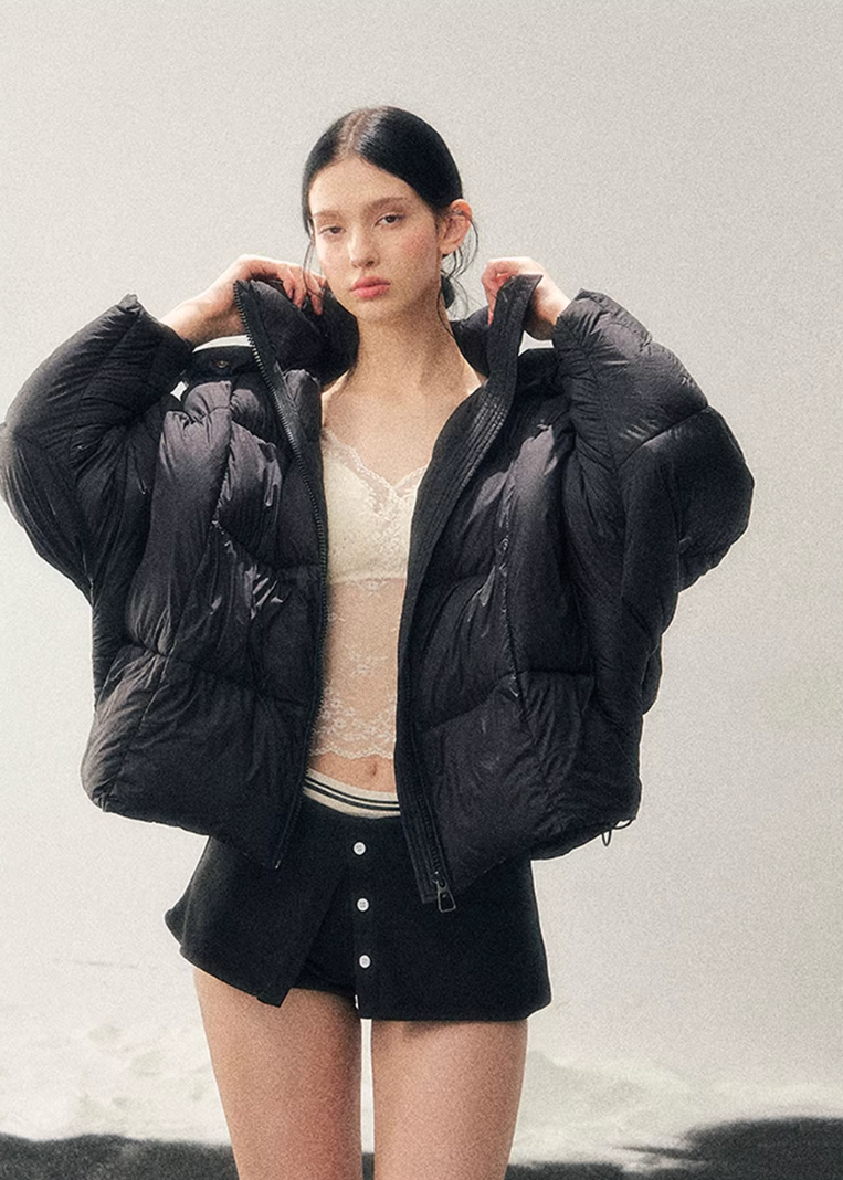 AOMALM down jacket, white duck down jacket women, bread puffer jacket, Korean winter down coat, thickened winter jacket women, warm puffer jacket, oversized down jacket women, soft feminine winter coat, winter down outerwear, Korean aesthetic puffer, cozy winter jacket women, lightweight down coat, high collar down jacket, snow winter jacket