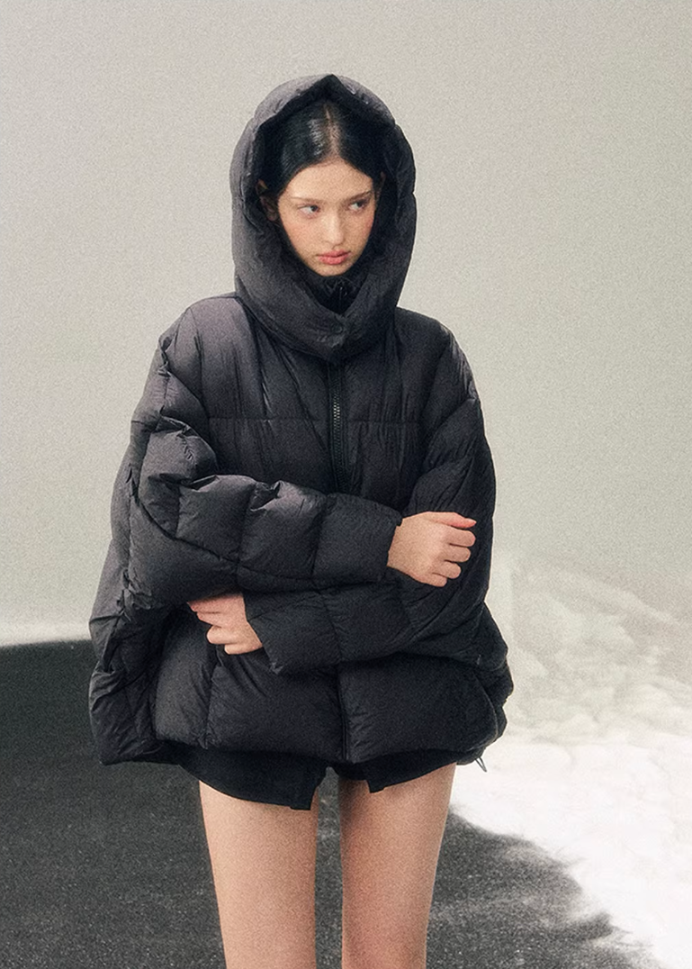 AOMALM down jacket, white duck down jacket women, bread puffer jacket, Korean winter down coat, thickened winter jacket women, warm puffer jacket, oversized down jacket women, soft feminine winter coat, winter down outerwear, Korean aesthetic puffer, cozy winter jacket women, lightweight down coat, high collar down jacket, snow winter jacket
