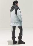 OAKMOO down jacket, Korean down coat, white goose down jacket, multi wear down jacket, scarf down jacket, minimalist winter coat, Korean fashion outerwear, lightweight down jacket women, premium down winter jacket, modern Korean style coat, warm winter outerwear, neutral tone down jacket, layered winter fashion, elegant winter jacket, oversized Korean coat, daily winter jacket women