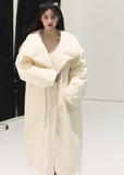 OAKMOO down jacket, white duck down coat, Korean long down jacket, oversized winter coat women, quilted down jacket, minimal Korean outerwear, warm winter parka women, long white down coat, luxury down jacket women, lightweight winter coat, modern Korean fashion coat, winter street style jacket, premium down outerwear, loose fit down jacket, elegant winter coat