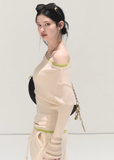 OAKMOO knit top, slanted shoulder top women, asymmetric knit top, Korean winter top, slim fit knit shirt, long sleeve knit top women, OAKMOO winter collection, Christmas knit top, women’s bottoming top, Korean style layering top, off shoulder knit top, winter inner top women