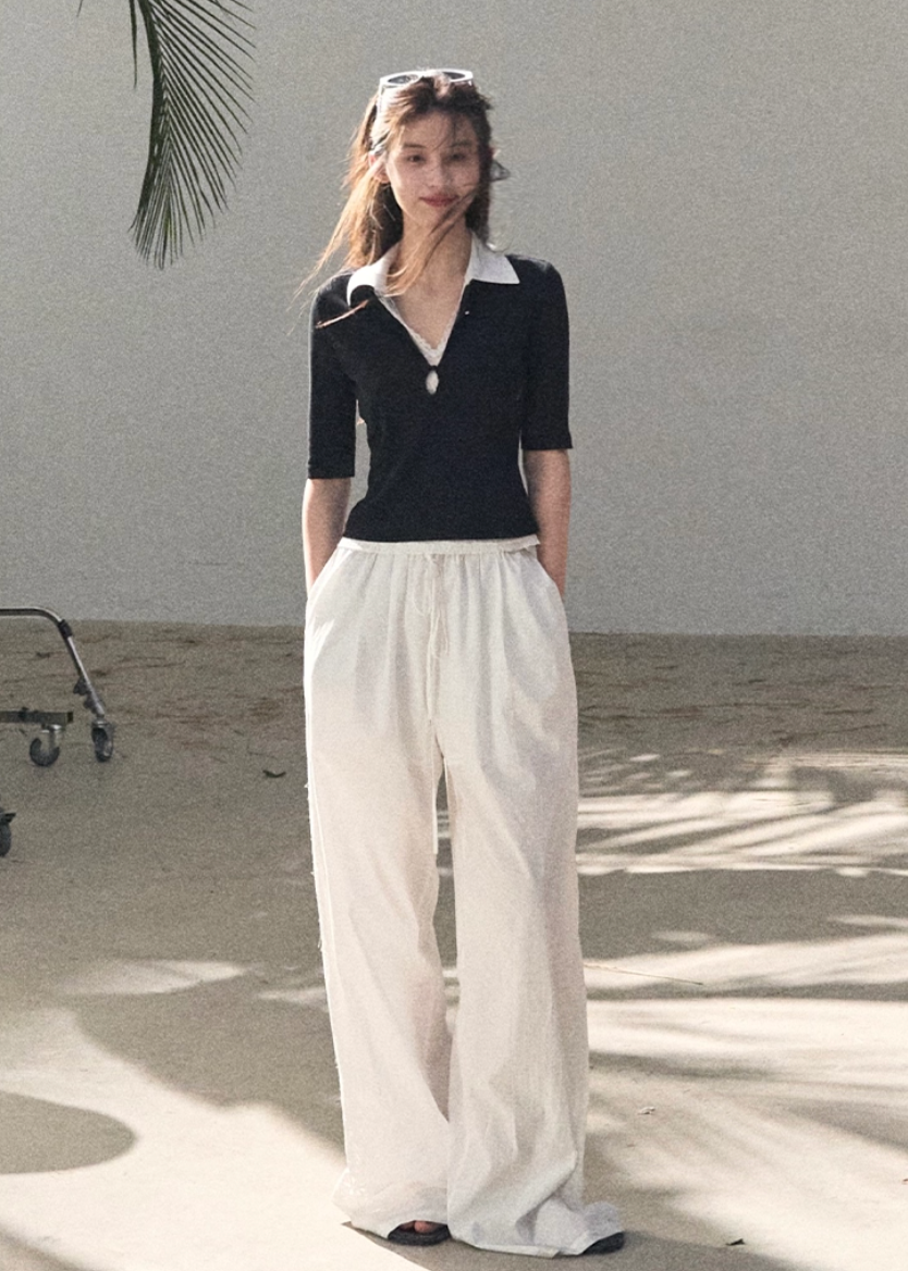 embroidered cotton set, shirt pants set women, korean summer set, lightweight cotton outfit, two piece cotton set, embroidered shirt women, relaxed fit pants set, modern feminine set, breathable cotton wear, minimal summer outfit, elegant casual set, women resort style, premium cotton set, versatile two piece outfit, oakmoo style set