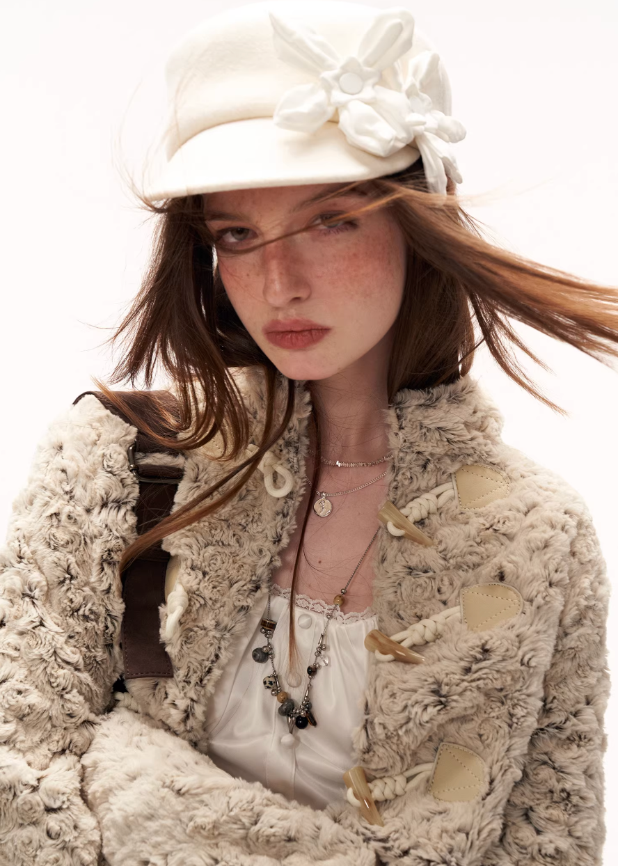 floral short jacket women, y2k cropped jacket, western style jacket women, small turtleneck jacket, loose fit fashion jacket, autumn winter street jacket, high fashion women outerwear, trendy short jacket, textured floral jacket, mamc jacket style, statement street jacket, modern western jacket, unique women top, y2k fashion outerwear, chic cropped jacket
