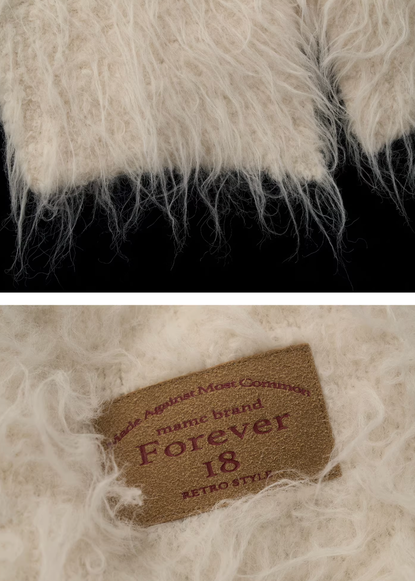 loop yarn cardigan women, fleece knit cardigan, oversized lazy sweater, y2k cozy knitwear, white knit cardigan women, loose fit winter sweater, street style cardigan women, plush knit sweater, trendy fall winter knit, mamc cardigan style, casual oversized knit, soft fleece sweater women, fashion knit jacket, y2k street sweater, cozy women cardigan