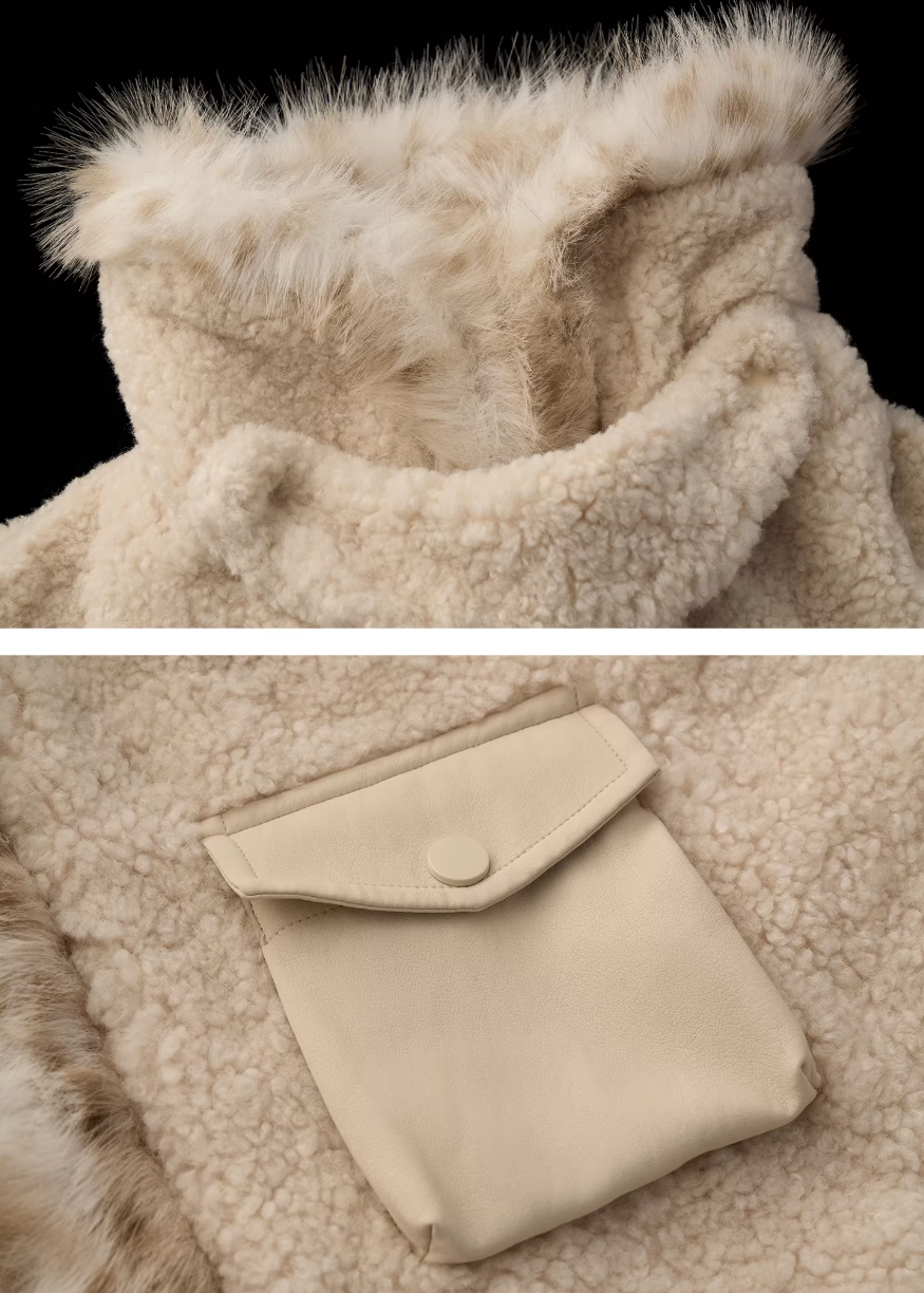 bat sleeve fleece jacket women, lamb wool winter jacket, y2k oversized fleece, loose fit winter top, high end casual jacket women, street style fleece jacket, premium lamb wool coat, cozy oversized jacket, trendy winter outerwear, mamc jacket style, batwing sleeve jacket, relaxed fit fleece coat, fashion winter jacket women, y2k streetwear outerwear, plush fleece jacket