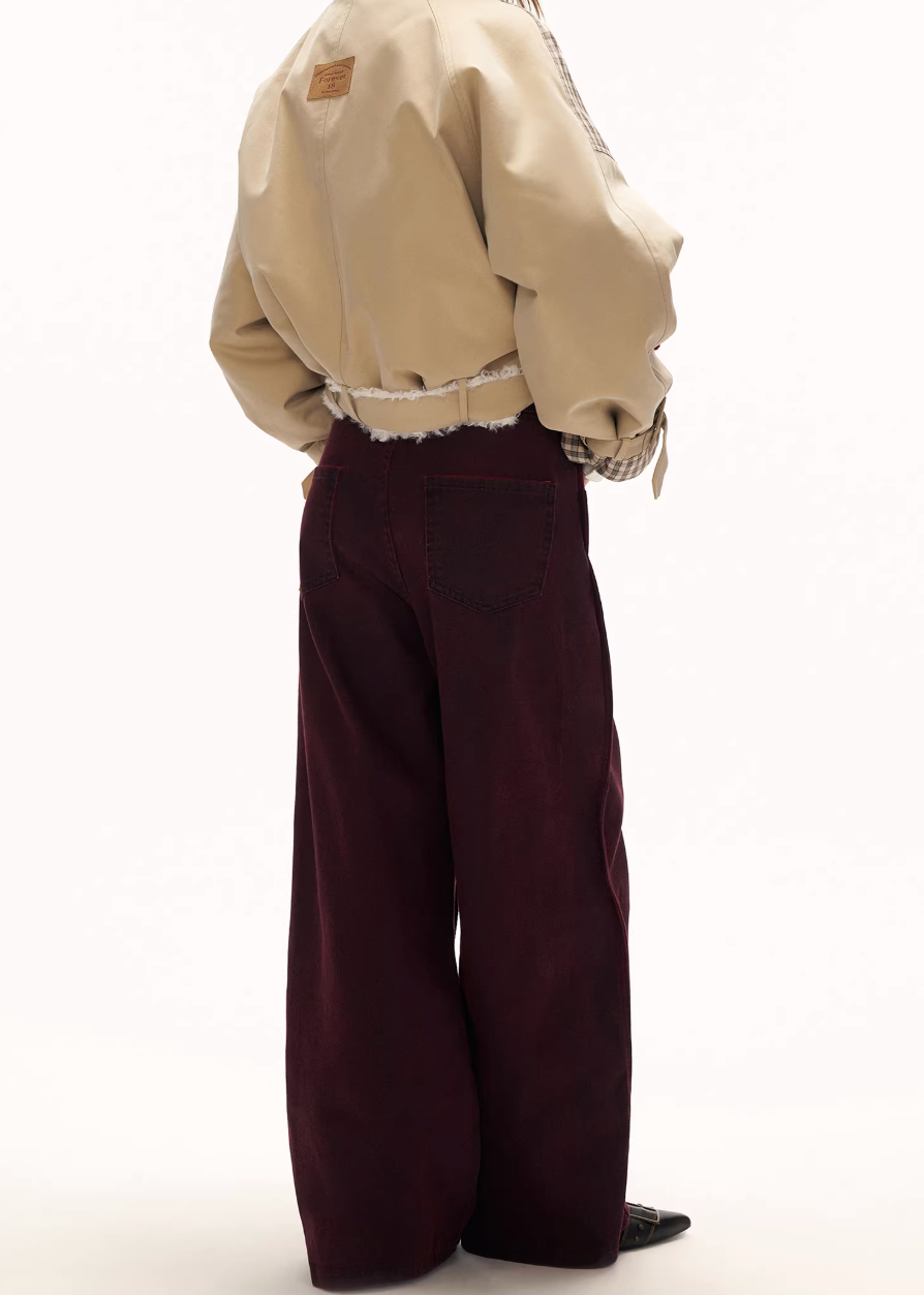 y2k straight jeans women, loose fit black jeans, brushed denim pants, street style jeans women, high waist loose jeans, wide leg denim women, fashion street pants, y2k casual jeans, relaxed fit denim women, modern streetwear pants, versatile black jeans, autumn winter jeans women, high fashion denim pants, mamc jeans style, trendy women denim