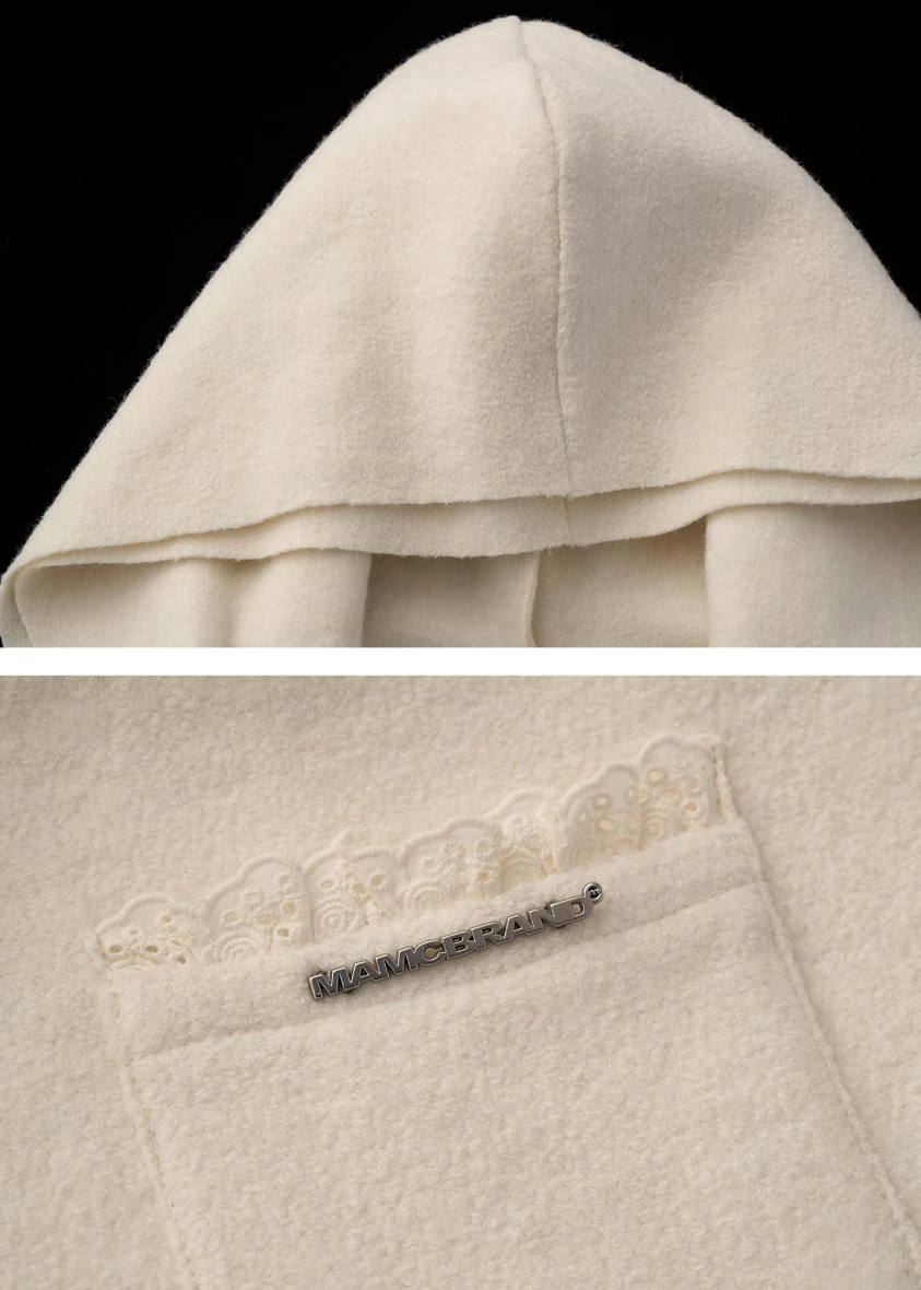 double layer coat women, oversized lapel jacket, y2k winter coat women, fluffy strap coat, high end women outerwear, foreign style jacket women, loose fit winter jacket, statement winter coat, trendy winter outerwear, mamc coat style, belted winter jacket, premium fashion coat women, modern street coat, layered design jacket, y2k fashion outerwear
