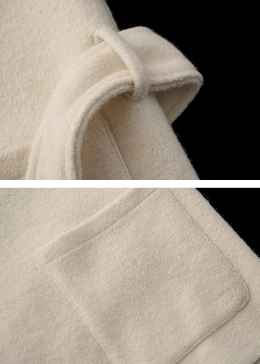 double layer coat women, oversized lapel jacket, y2k winter coat women, fluffy strap coat, high end women outerwear, foreign style jacket women, loose fit winter jacket, statement winter coat, trendy winter outerwear, mamc coat style, belted winter jacket, premium fashion coat women, modern street coat, layered design jacket, y2k fashion outerwear