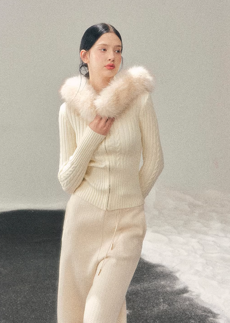 hooded knit sweater women, cable knit winter top, korean minimal knitwear, slim fit knit sweater, winter hooded sweater women, refined women knit top, soft cable knit jacket, elegant casual winter wear, premium knitwear women, aomalm knit style, understated luxury sweater, warm winter knit top, modern women sweater, versatile knit jacket women, feminine winter knit