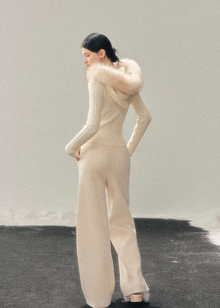 hooded knit sweater women, cable knit winter top, korean minimal knitwear, slim fit knit sweater, winter hooded sweater women, refined women knit top, soft cable knit jacket, elegant casual winter wear, premium knitwear women, aomalm knit style, understated luxury sweater, warm winter knit top, modern women sweater, versatile knit jacket women, feminine winter knit