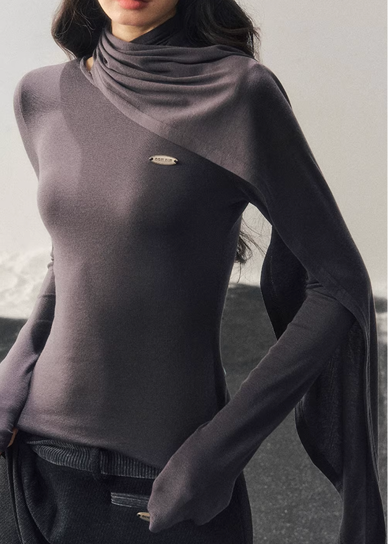 wool long sleeve top women, winter base layer women, waist fitted t shirt women, korean minimal top, refined women basics, soft wool tee women, elegant winter layering top, premium women knitwear, aomalm top style, understated luxury clothing, modern women long sleeve, versatile winter top, slim fit wool t shirt, daily wear women top, minimal winter essential