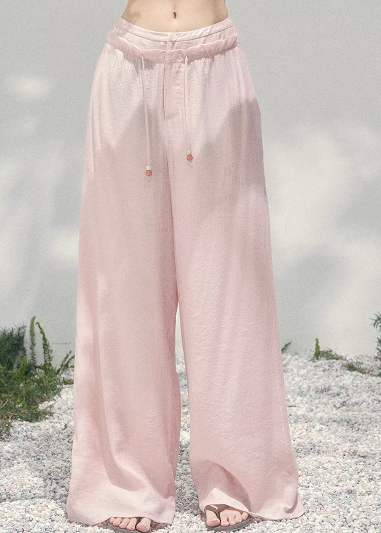 embroidered wide leg pants women, spring loose trousers women, korean lazy style pants, aomalm pants style, lightweight spring trousers, elegant casual women pants, straight leg embroidered pants, feminine wide pants women, relaxed fit spring bottoms, refined daily wear trousers, breathable women pants, modern women wide leg trousers, soft fabric spring pants, understated luxury pants women, versatile spring trousers