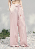 embroidered wide leg pants women, spring loose trousers women, korean lazy style pants, aomalm pants style, lightweight spring trousers, elegant casual women pants, straight leg embroidered pants, feminine wide pants women, relaxed fit spring bottoms, refined daily wear trousers, breathable women pants, modern women wide leg trousers, soft fabric spring pants, understated luxury pants women, versatile spring trousers