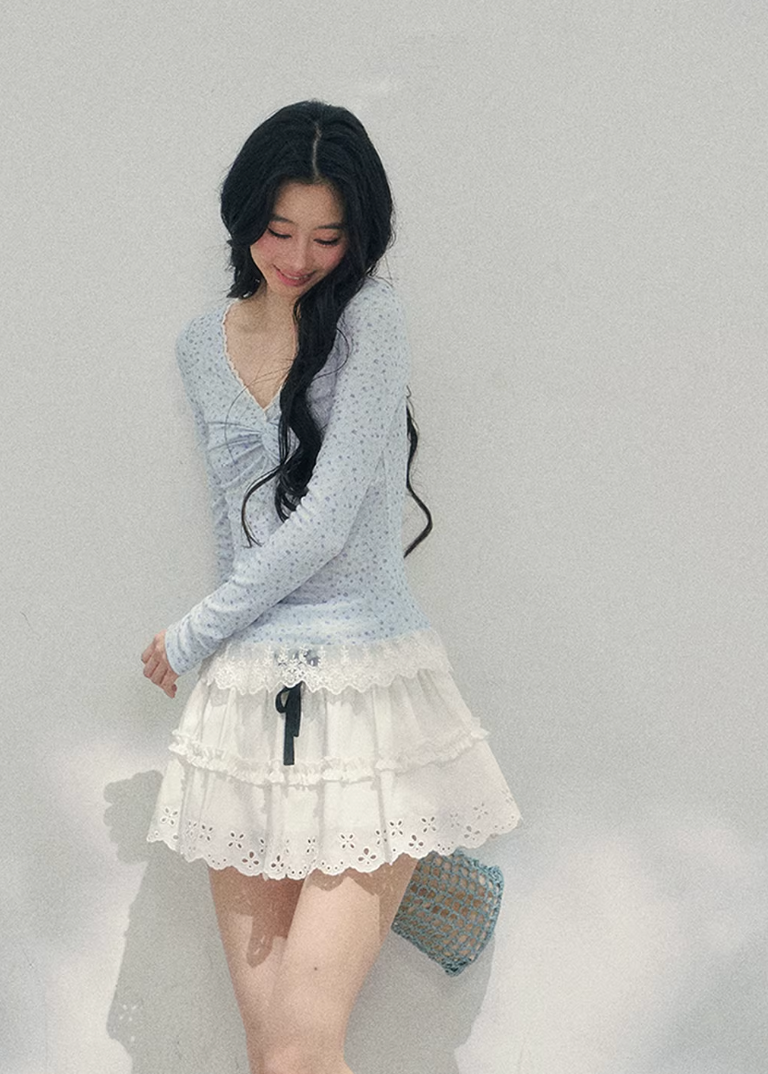 backless lace top women, floral lace spring blouse, sheer long sleeve lace top, aomalm lace style, feminine spring outfit women, pure desire lace top, romantic backless blouse women, elegant spring layering top, lightweight lace t shirt women, korean french style clothing, delicate bow lace top, modern women spring blouse, refined casual lace top, soft feminine long sleeve, understated luxury lacewear