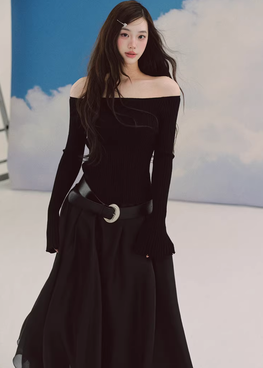 sheer maxi skirt, chiffon skirt women, irregular hem skirt, korean fashion skirt, flowy long skirt, a line maxi skirt, elastic waist skirt, feminine chiffon skirt, spring long skirt, elegant ivory skirt, layered sheer skirt, romantic outfit skirt, soft aesthetic fashion, lightweight summer skirt, parisian style skirt, modern feminine clothing, versatile long skirt, airy fabric skirt, graceful movement skirt, refined casual elegance