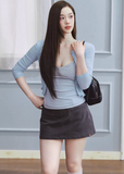 lyocell cardigan women, cropped knit top, lace trim top women, korean fashion top, pastel knit cardigan, stretch long sleeve top, feminine cardigan top, soft knit blouse, lightweight spring top, breathable fabric top, fitted cardigan women, minimalist feminine outfit, parisian style top, everyday chic top, aesthetic fashion knit, versatile layering top, modern feminine clothing, soft luxury knitwear, delicate detail top, casual elegant wear