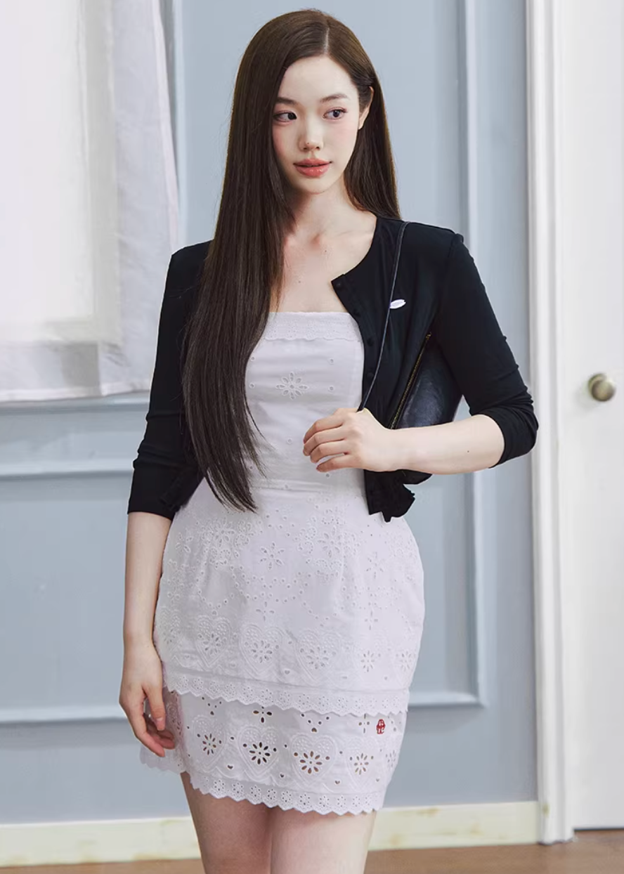lyocell cardigan women, cropped knit top, lace trim top women, korean fashion top, pastel knit cardigan, stretch long sleeve top, feminine cardigan top, soft knit blouse, lightweight spring top, breathable fabric top, fitted cardigan women, minimalist feminine outfit, parisian style top, everyday chic top, aesthetic fashion knit, versatile layering top, modern feminine clothing, soft luxury knitwear, delicate detail top, casual elegant wear