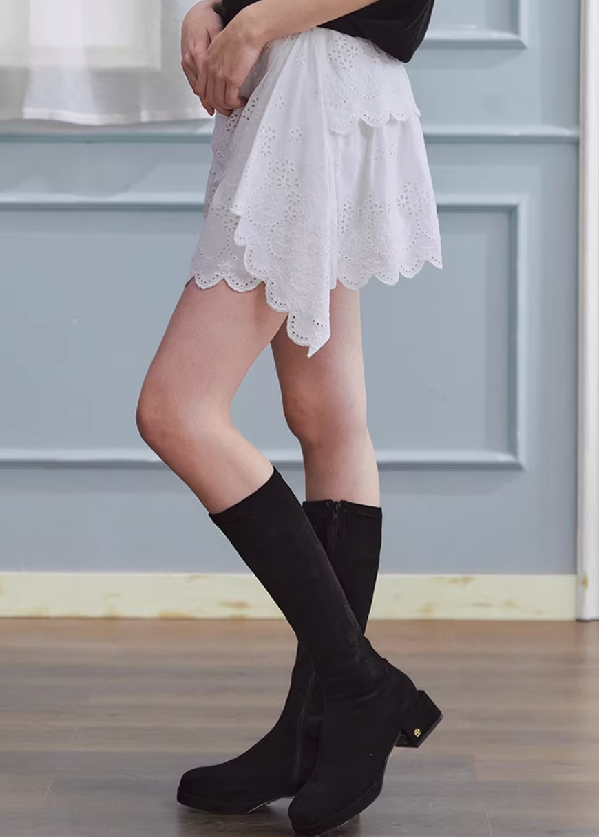 white embroidered skirt, a line mini skirt, cut out lace skirt, korean fashion skirt, spring outfits 2026, feminine mini skirt, asymmetrical skirt women, cotton skirt women, lightweight summer skirt, aesthetic fashion skirt, chic everyday outfit, modern feminine clothing, versatile white skirt, parisian style clothing, refined casual wear, delicate lace skirt, soft girl aesthetic outfit, breathable cotton skirt, elegant mini skirt, spring wardrobe essential