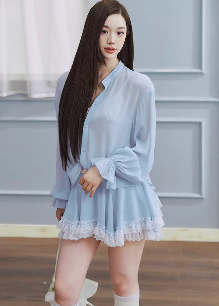 two piece skirt set women, spring outfits 2026, lightweight shirt set, korean fashion set, casual spring outfits, relaxed fit shirt women, mini skirt set women, aesthetic fashion outfit, breathable summer set, modern feminine clothing, chic everyday outfit, soft pastel outfit, versatile two piece outfit, travel outfit women, parisian style clothing, easy styling set, comfortable casual wear, coordinated outfit set, spring wardrobe set, minimal fashion outfit