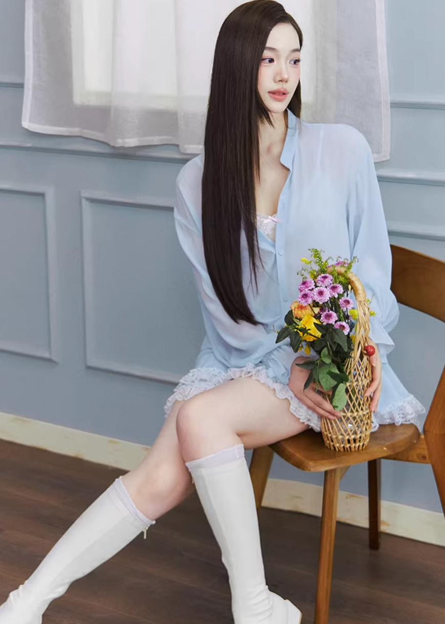 two piece skirt set women, spring outfits 2026, lightweight shirt set, korean fashion set, casual spring outfits, relaxed fit shirt women, mini skirt set women, aesthetic fashion outfit, breathable summer set, modern feminine clothing, chic everyday outfit, soft pastel outfit, versatile two piece outfit, travel outfit women, parisian style clothing, easy styling set, comfortable casual wear, coordinated outfit set, spring wardrobe set, minimal fashion outfit