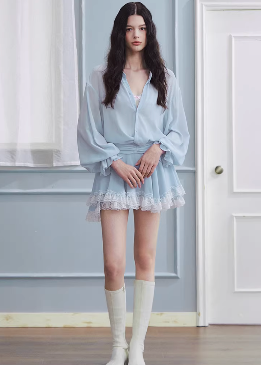 two piece skirt set women, spring outfits 2026, lightweight shirt set, korean fashion set, casual spring outfits, relaxed fit shirt women, mini skirt set women, aesthetic fashion outfit, breathable summer set, modern feminine clothing, chic everyday outfit, soft pastel outfit, versatile two piece outfit, travel outfit women, parisian style clothing, easy styling set, comfortable casual wear, coordinated outfit set, spring wardrobe set, minimal fashion outfit