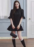 white mini dress women, jacquard dress women, ruffle dress spring, korean fashion dress, spring outfits 2026, feminine mini dress, textured white dress, aesthetic fashion dress, lightweight summer dress, chic everyday outfit, modern feminine clothing, elegant casual dress, parisian style clothing, versatile spring dress, soft girl aesthetic dress, flared mini dress, refined casual wear, delicate texture dress, romantic white dress, spring wardrobe essential