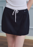 mini skirt women, drawstring skirt, layered waist skirt, korean fashion skirt, spring outfits 2026, casual spring outfits, slim fit mini skirt, contrast detail skirt, aesthetic fashion skirt, modern feminine clothing, versatile mini skirt, chic everyday outfit, parisian style clothing, refined casual wear, clean silhouette skirt, trendy mini skirt, spring wardrobe essential, fitted skirt women, street style skirt, minimal fashion skirt