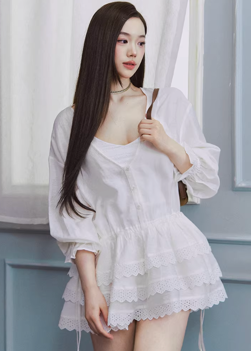 white linen dress women, spring outfit ideas, casual spring outfits, korean fashion dress, lightweight summer dress, relaxed fit dress, feminine midi dress, breathable linen dress, aesthetic fashion dress, modern feminine clothing, chic everyday outfit, parisian style clothing, soft girl aesthetic dress, versatile spring dress, airy fabric dress, refined casual wear, elegant daytime dress, minimal style dress, comfortable summer outfit, effortless style dress