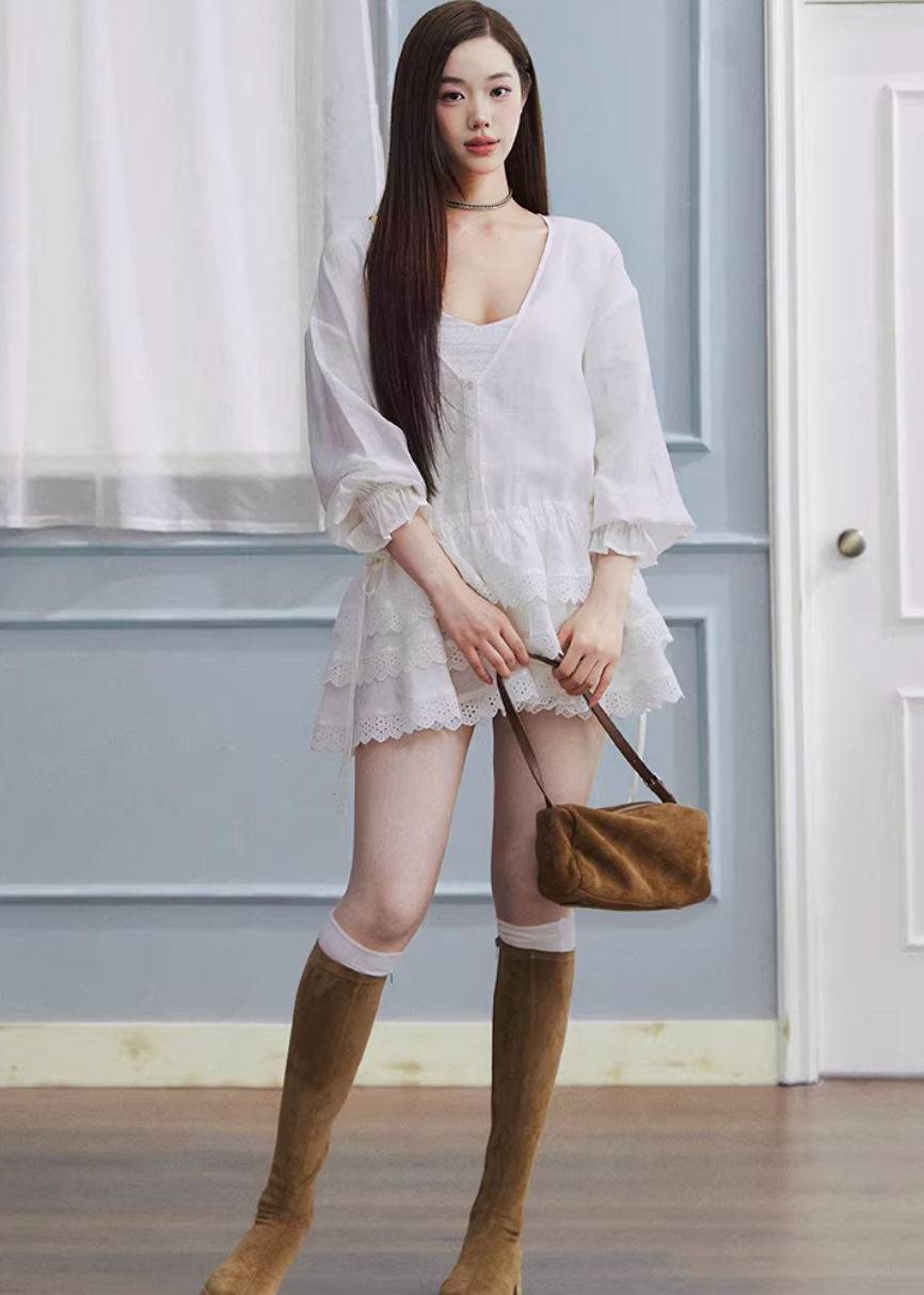 white linen dress women, spring outfit ideas, casual spring outfits, korean fashion dress, lightweight summer dress, relaxed fit dress, feminine midi dress, breathable linen dress, aesthetic fashion dress, modern feminine clothing, chic everyday outfit, parisian style clothing, soft girl aesthetic dress, versatile spring dress, airy fabric dress, refined casual wear, elegant daytime dress, minimal style dress, comfortable summer outfit, effortless style dress