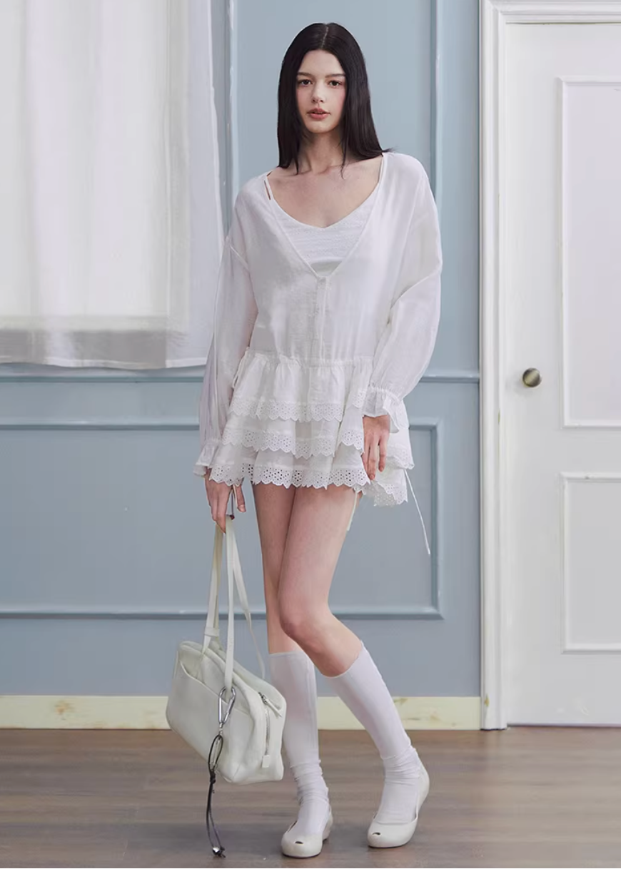 white linen dress women, spring outfit ideas, casual spring outfits, korean fashion dress, lightweight summer dress, relaxed fit dress, feminine midi dress, breathable linen dress, aesthetic fashion dress, modern feminine clothing, chic everyday outfit, parisian style clothing, soft girl aesthetic dress, versatile spring dress, airy fabric dress, refined casual wear, elegant daytime dress, minimal style dress, comfortable summer outfit, effortless style dress