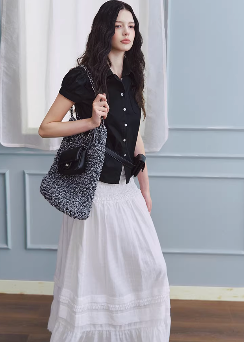 red shirt women, cotton blouse women, puff sleeve shirt, korean fashion top, spring outfits 2026, casual spring outfits, college style shirt women, structured blouse women, aesthetic fashion top, modern feminine clothing, versatile everyday top, chic casual outfit, parisian style clothing, fitted shirt women, breathable cotton top, refined casual wear, vintage style shirt, spring wardrobe essential, minimal style blouse, classic button shirt