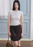 leather mini skirt women, black leather skirt, korean fashion skirt, spring outfits 2026, casual spring outfits, vintage leather skirt, structured mini skirt, aesthetic fashion skirt, modern feminine clothing, chic street style skirt, versatile mini skirt, edgy outfit women, refined casual wear, parisian style clothing, fitted leather skirt, clean silhouette skirt, stylish short skirt, contemporary fashion women, statement skirt women, essential wardrobe piece