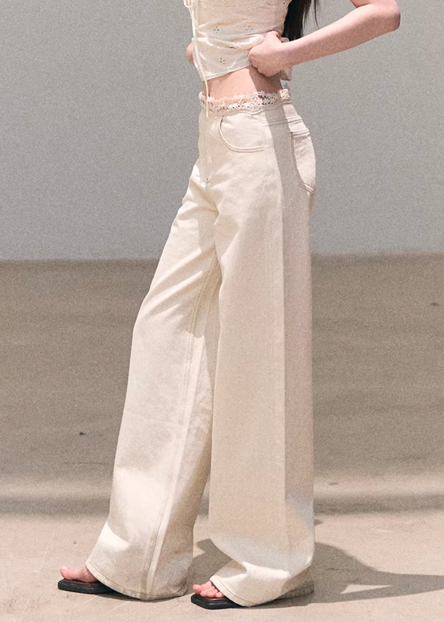 wide leg jeans women, straight denim pants, korean fashion denim, spring outfits 2026, casual spring outfits, washed denim jeans, relaxed fit jeans women, minimalist denim style, soft aesthetic outfit, breathable cotton jeans, modern feminine clothing, parisian style clothing, versatile casual pants, chic everyday outfit, natural style denim, light wash jeans women, comfortable wide leg pants, calm luxury fashion, effortless outfit jeans, spring wardrobe denim