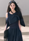 a line long dress women, layered dress women, korean fashion dress, spring outfits 2026, casual spring outfits, wrap dress women, minimalist long dress, soft aesthetic outfit, breathable fabric dress, modern feminine clothing, parisian style clothing, versatile long dress, chic everyday outfit, calm luxury fashion, lightweight dress women, elegant casual dress, effortless style dress, refined minimal dress, spring wardrobe dress, feminine silhouette dress