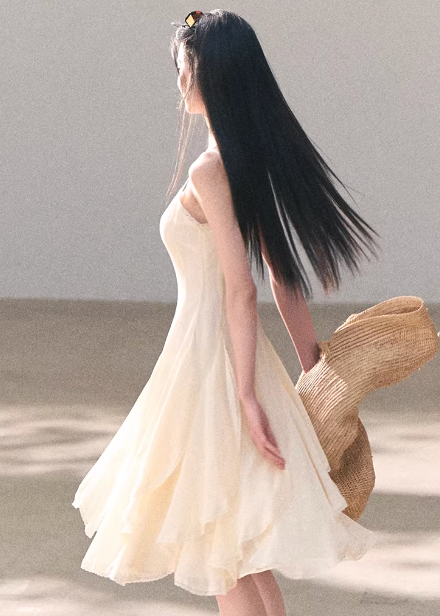 chiffon camisole dress women, lace slip dress, korean fashion dress, spring outfits 2026, casual spring outfits, a line chiffon dress, minimalist long dress, soft aesthetic outfit, breathable summer dress, modern feminine clothing, parisian style clothing, versatile dress women, chic everyday outfit, calm luxury fashion, lightweight dress women, effortless style dress, refined minimal dress, spring wardrobe dress, feminine silhouette dress, elegant summer dress