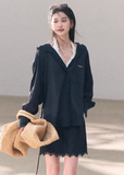 hooded shirt women, linen shirt coat, korean fashion outerwear, spring outfit ideas, casual spring outfits, lightweight jacket women, resort outfit women, breathable fabric outerwear, soft aesthetic outfit, modern feminine clothing, parisian style clothing, versatile layering piece, chic everyday outfit, calm luxury fashion, relaxed fit shirt coat, travel outfit women, effortless style outerwear, natural fabric clothing, spring wardrobe jacket, minimal style outer