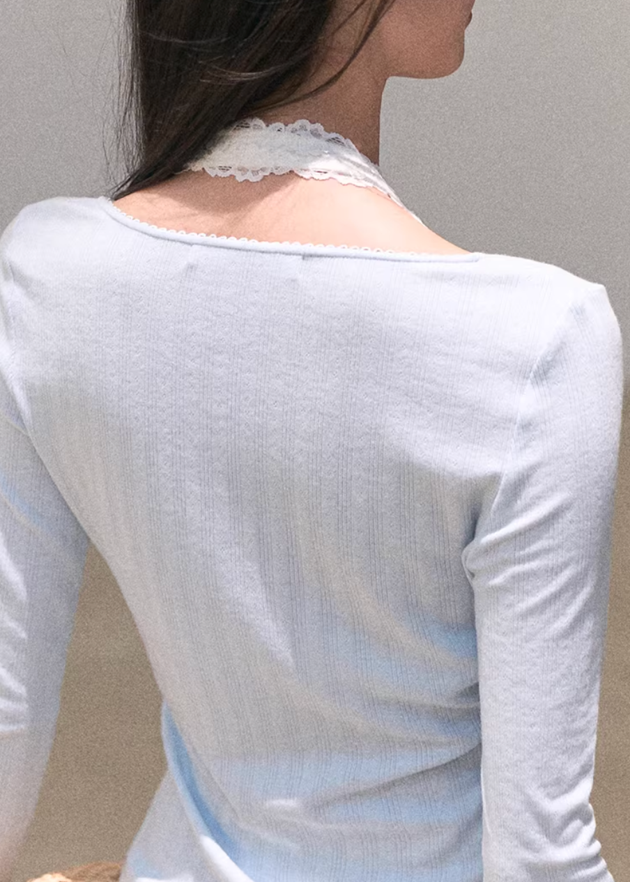 ribbed cardigan women, u neck knit top, korean fashion cardigan, spring outfit ideas, casual spring outfits, slim fit cardigan women, lightweight knitwear, button cardigan top, soft aesthetic outfit, modern feminine clothing, parisian style clothing, versatile layering top, chic everyday outfit, calm luxury fashion, breathable knit top, effortless style cardigan, refined casual wear, spring wardrobe essential, minimal knit top, fitted cardigan women