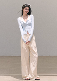 wide leg cotton pants women, embroidered pants women, korean fashion pants, spring outfit ideas, casual spring outfits, resort outfit women, loose fit trousers women, breathable cotton pants, soft aesthetic outfit, modern feminine clothing, parisian style clothing, versatile casual pants, chic everyday outfit, calm luxury fashion, lightweight summer pants, effortless style trousers, natural fabric pants, spring wardrobe bottoms, relaxed fit wide pants, bohemian style pants