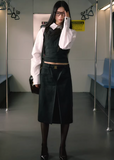 three piece suit women, vest suit set women, korean fashion suit, summer work outfits women, work outfits women office, wide leg trousers set, tailored vest women, aesthetic fashion outfit, modern feminine clothing, parisian style clothing, chic office outfit, versatile suit set, structured outfit women, casual office outfit, minimal style suit, elegant work outfit, refined casual wear, commuter outfit women, clean silhouette suit, professional outfit women
