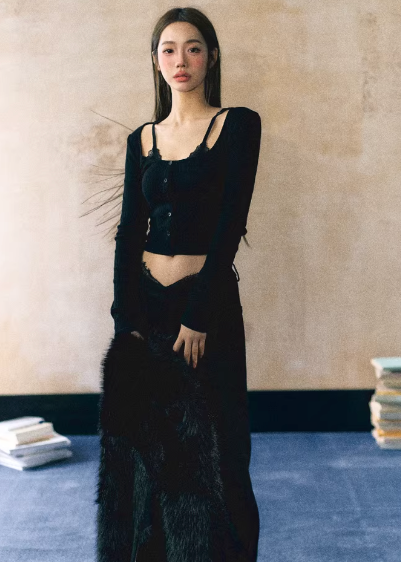 lace long sleeve top women, patchwork lace top, korean fashion top, brunch outfit classy, brunch outfit ideas, summer outfit ideas, slim fit lace top, aesthetic fashion top, modern feminine clothing, parisian style clothing, versatile layering top, chic everyday outfit, elegant casual top, lightweight summer top, refined casual wear, fitted lace blouse, minimal style top, going out top women, stylish basic top, feminine outfit top