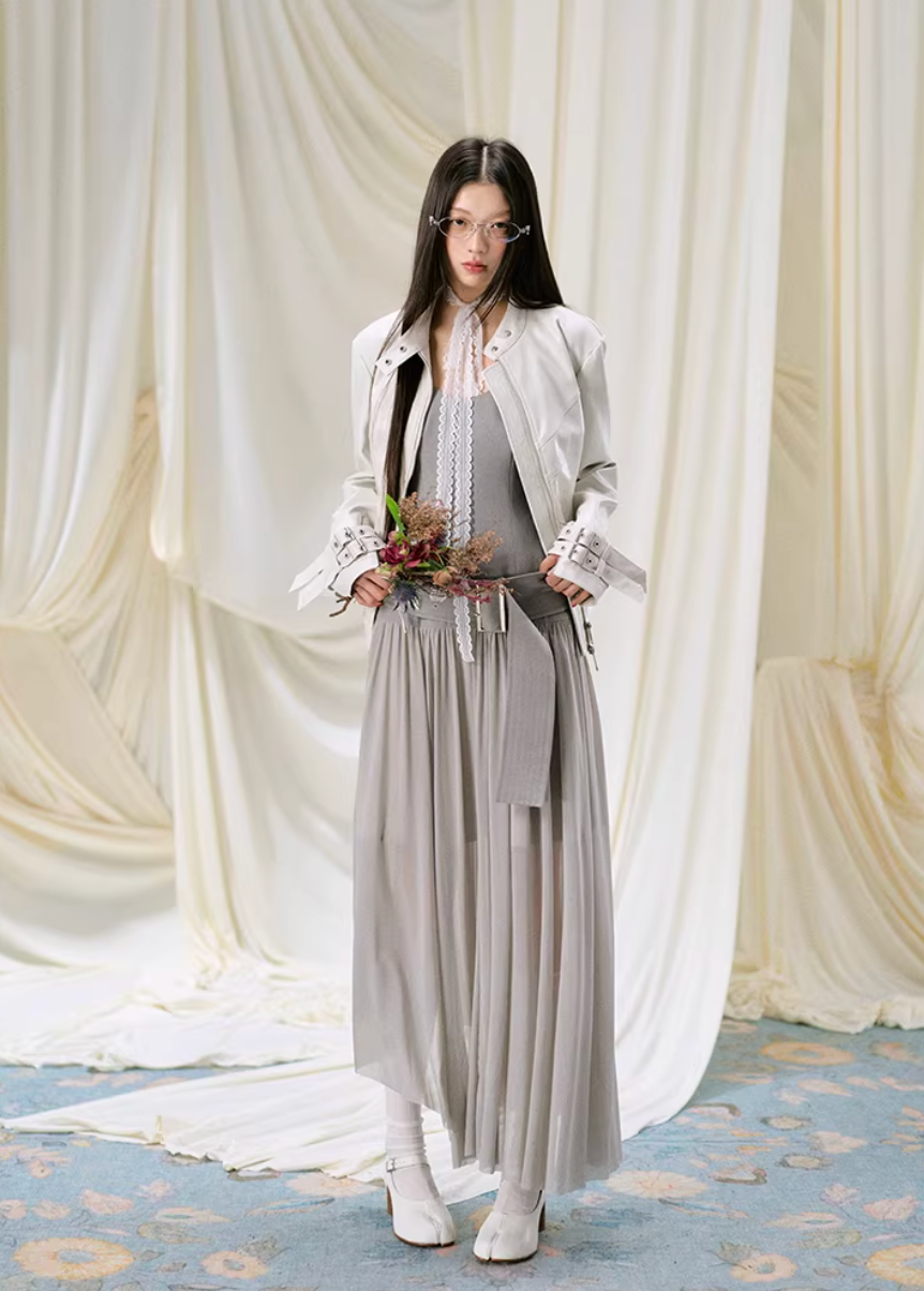 leather jacket women, biker jacket women, korean fashion outerwear, brunch outfit ideas, summer outfit ideas, pu leather jacket, vintage style jacket women, aesthetic fashion outfit, modern feminine clothing, parisian style clothing, versatile layering jacket, chic casual outfit, lightweight leather jacket, soft girl aesthetic outfit, edgy feminine outfit, spring wardrobe jacket, minimal style outerwear, everyday fashion jacket, stylish outerwear women, fashion forward jacket