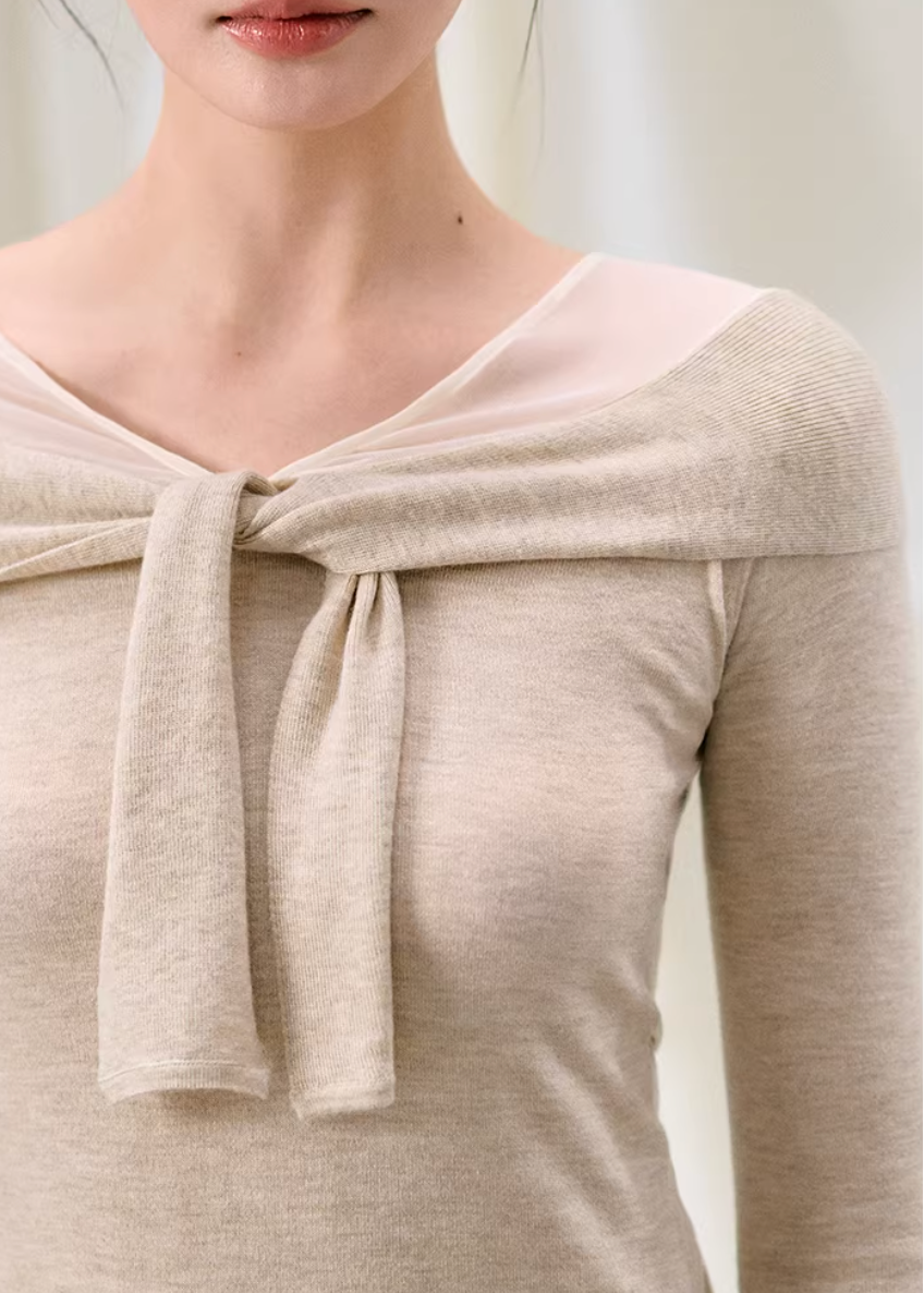 mesh knit top women, slim fit knit top, korean fashion top, brunch outfit ideas, brunch outfits, summer outfit ideas, layered knit top women, aesthetic fashion top, modern feminine clothing, parisian style clothing, versatile everyday top, chic casual outfit, lightweight knitwear, refined casual wear, elegant casual top, fitted long sleeve top, minimal style top, stylish going out top, feminine outfit top, trendy knit top