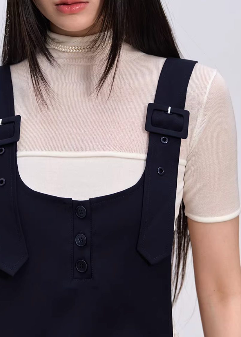 high neck t shirt women, mesh patchwork top, korean fashion top, summer outfit ideas, outfit ideas summer, slim fit t shirt women, lyocell top women, aesthetic fashion top, modern feminine clothing, parisian style clothing, versatile everyday top, chic casual outfit, lightweight summer top, sheer panel top women, minimal style top, refined casual wear, fitted tee women, stylish basic top, breathable fabric top, trendy summer top