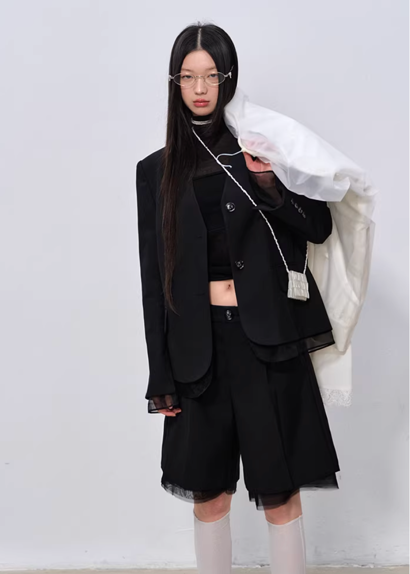 high neck t shirt women, mesh patchwork top, korean fashion top, summer outfit ideas, outfit ideas summer, slim fit t shirt women, lyocell top women, aesthetic fashion top, modern feminine clothing, parisian style clothing, versatile everyday top, chic casual outfit, lightweight summer top, sheer panel top women, minimal style top, refined casual wear, fitted tee women, stylish basic top, breathable fabric top, trendy summer top