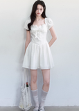 spring outfits for women, graduation dress, white mini dress women, korean feminine dress, coquette outfit, soft girl outfit, lace mini dress, romantic dress women, aesthetic fashion dress, feminine korean fashion, cute spring outfit, delicate white dress, brunch outfit ideas, summer outfit ideas, dreamy outfit women, elegant casual dress, soft aesthetic clothing, slim fit dress women, korean style dress, sweet feminine dress

